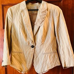 Beige Wrinkle Jacket